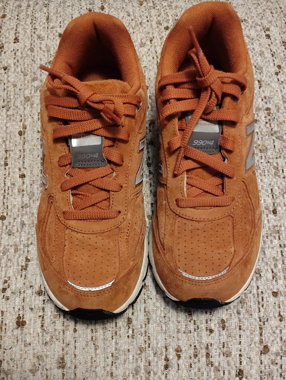 New Balance Suede Sneakers in Burnt Orange
